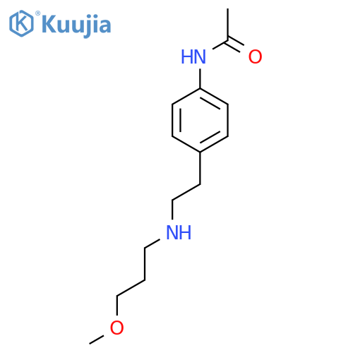 N-(4-{2-(3-methoxypropyl)aminoethyl}phenyl)acetamide structure