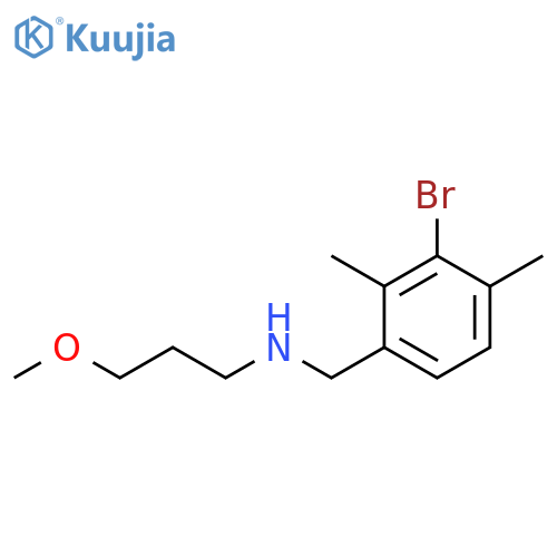 Benzenemethanamine, 3-bromo-N-(3-methoxypropyl)-2,4-dimethyl- structure