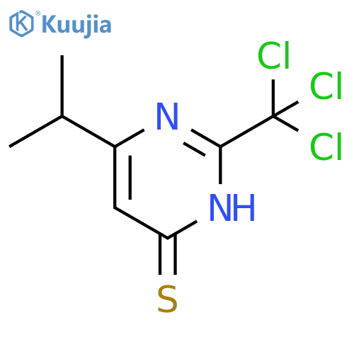 4(3H)-Pyrimidinethione, 6-(1-methylethyl)-2-(trichloromethyl)- structure