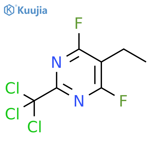 Pyrimidine, 5-ethyl-4,6-difluoro-2-(trichloromethyl)- structure
