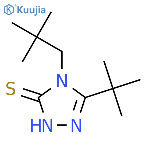 5-tert-butyl-4-(2,2-dimethylpropyl)-4H-1,2,4-triazole-3-thiol structure
