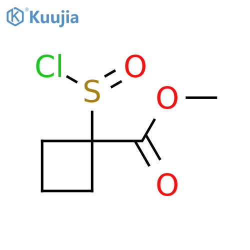 Methyl 1-(chlorosulfinyl)cyclobutane-1-carboxylate structure