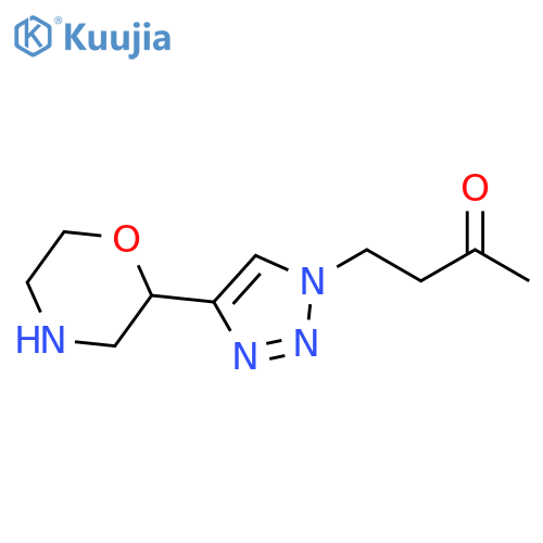 2-Butanone, 4-[4-(2-morpholinyl)-1H-1,2,3-triazol-1-yl]- structure