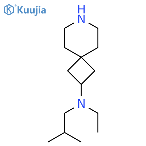 N-ethyl-N-(2-methylpropyl)-7-azaspiro[3.5]nonan-2-amine structure