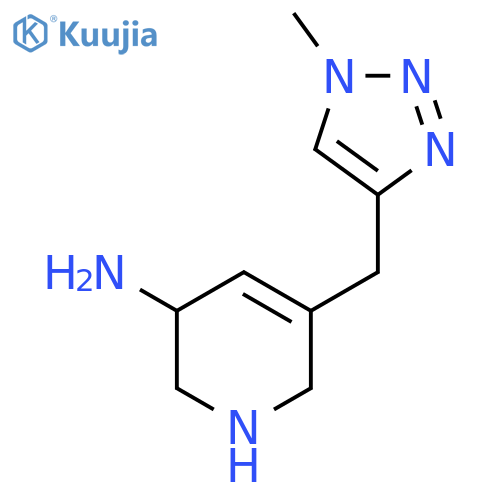5-[(1-methyl-1H-1,2,3-triazol-4-yl)methyl]-1,2,3,6-tetrahydropyridin-3-amine structure