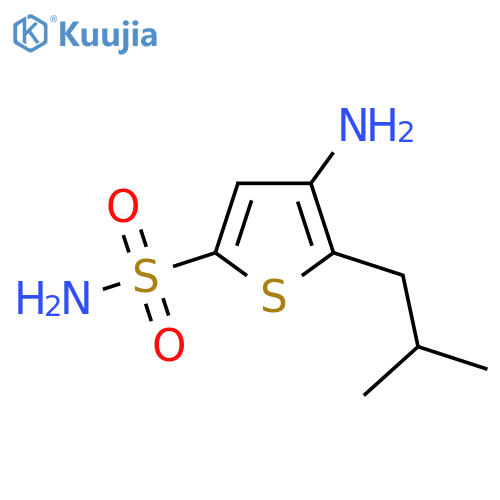 4-Amino-5-(2-methylpropyl)thiophene-2-sulfonamide structure