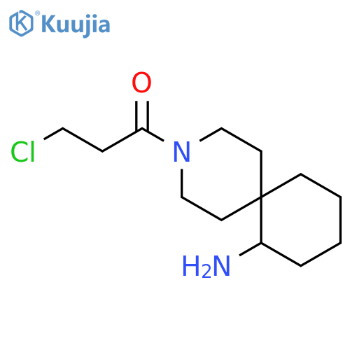 1-Propanone, 1-(7-amino-3-azaspiro[5.5]undec-3-yl)-3-chloro- structure