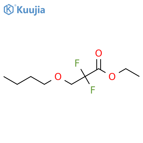 Ethyl 3-butoxy-2,2-difluoropropanoate structure