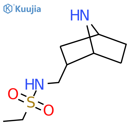 N-({7-azabicyclo[2.2.1]heptan-2-yl}methyl)ethane-1-sulfonamide structure