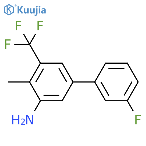5-(3-Fluorophenyl)-2-methyl-3-(trifluoromethyl)aniline structure