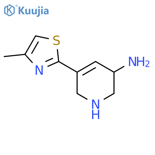 5-(4-Methyl-1,3-thiazol-2-yl)-1,2,3,6-tetrahydropyridin-3-amine structure