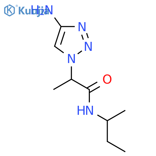 2-(4-amino-1H-1,2,3-triazol-1-yl)-N-(butan-2-yl)propanamide structure