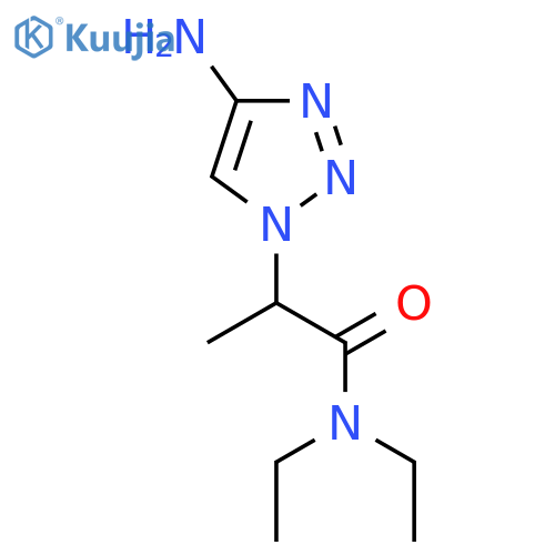 2-(4-amino-1H-1,2,3-triazol-1-yl)-N,N-diethylpropanamide structure