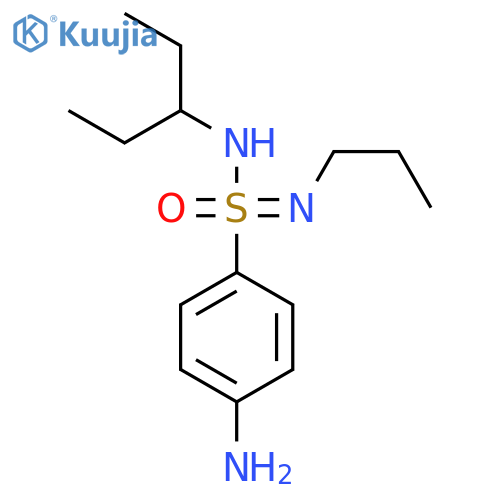 4-amino-N-(pentan-3-yl)-N-propylbenzene-1-sulfonoimidamide structure