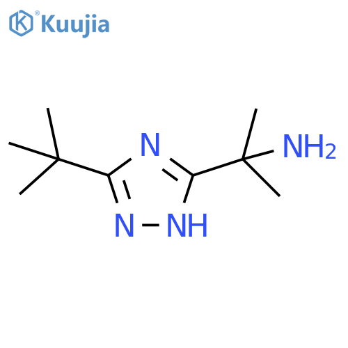 1H-1,2,4-Triazole-5-methanamine, 3-(1,1-dimethylethyl)-α,α-dimethyl- structure