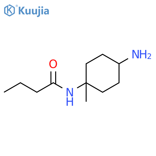 Butanamide, N-(4-amino-1-methylcyclohexyl)- structure