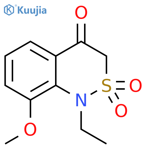 1H-2,1-Benzothiazin-4(3H)-one, 1-ethyl-8-methoxy-, 2,2-dioxide structure