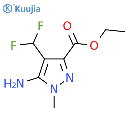 ethyl 5-amino-4-(difluoromethyl)-1-methyl-1H-pyrazole-3-carboxylate structure