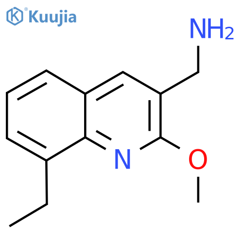(8-Ethyl-2-methoxyquinolin-3-yl)methanamine structure
