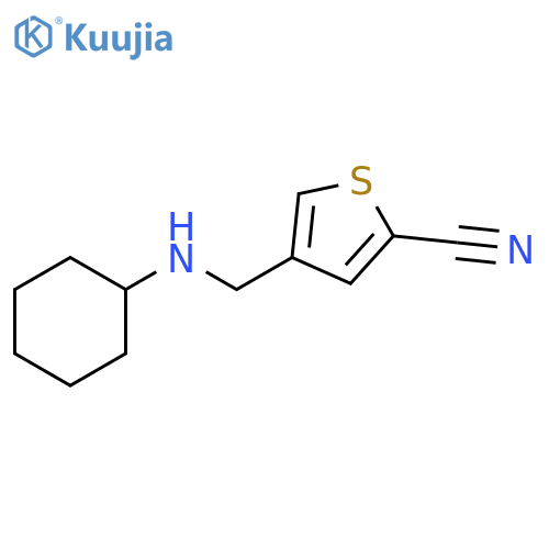 2-Thiophenecarbonitrile, 4-[(cyclohexylamino)methyl]- structure