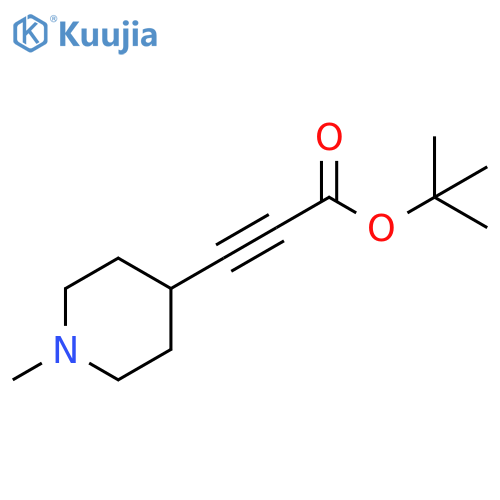 2-Propynoic acid, 3-(1-methyl-4-piperidinyl)-, 1,1-dimethylethyl ester structure