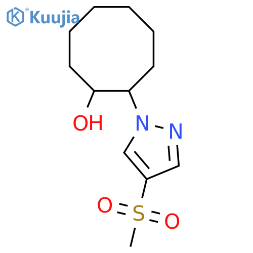 2-(4-methanesulfonyl-1H-pyrazol-1-yl)cyclooctan-1-ol structure