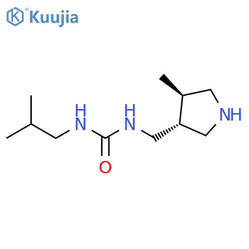 Urea, N-(2-methylpropyl)-N'-[[(3R,4R)-4-methyl-3-pyrrolidinyl]methyl]-, rel- structure