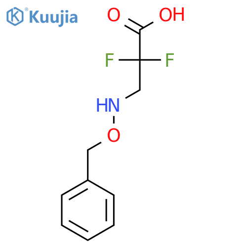 3-[(Benzyloxy)amino]-2,2-difluoropropanoic acid structure