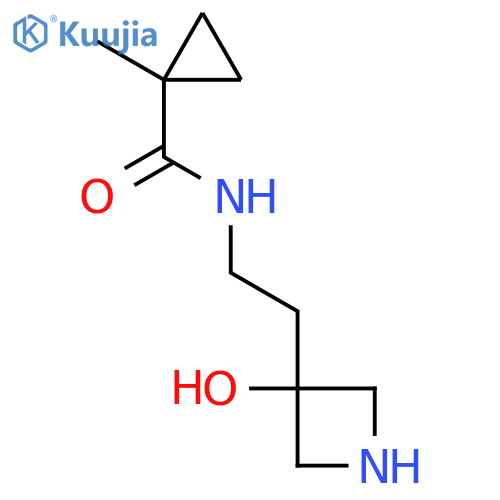 N-[2-(3-hydroxyazetidin-3-yl)ethyl]-1-methylcyclopropane-1-carboxamide structure