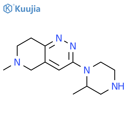 Pyrido[4,3-c]pyridazine, 5,6,7,8-tetrahydro-6-methyl-3-(2-methyl-1-piperazinyl)- structure