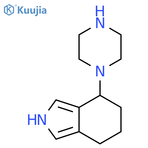 2H-Isoindole, 4,5,6,7-tetrahydro-4-(1-piperazinyl)- structure