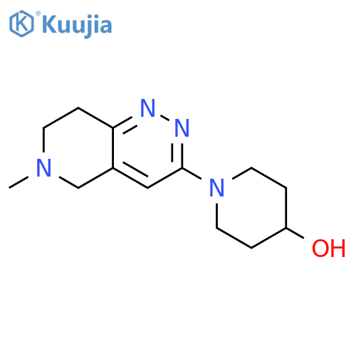 4-Piperidinol, 1-(5,6,7,8-tetrahydro-6-methylpyrido[4,3-c]pyridazin-3-yl)- structure