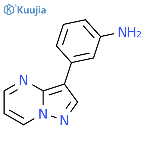 3-{Pyrazolo[1,5-a]pyrimidin-3-yl}aniline structure