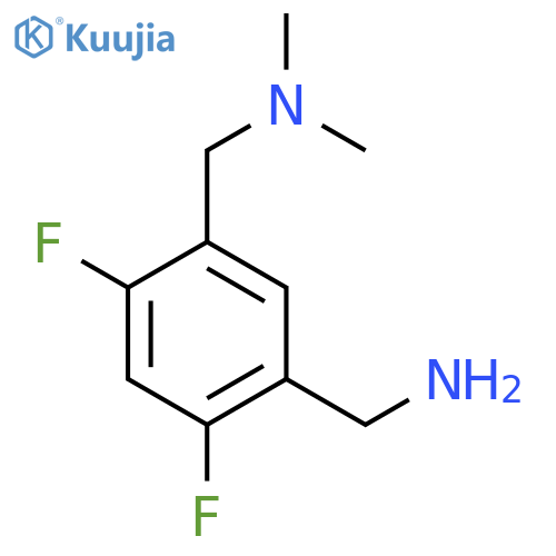 [5-[(Dimethylamino)methyl]-2,4-difluorophenyl]methanamine structure