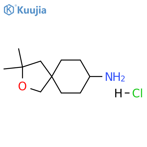 3,3-dimethyl-2-oxaspiro[4.5]decan-8-amine hydrochloride structure