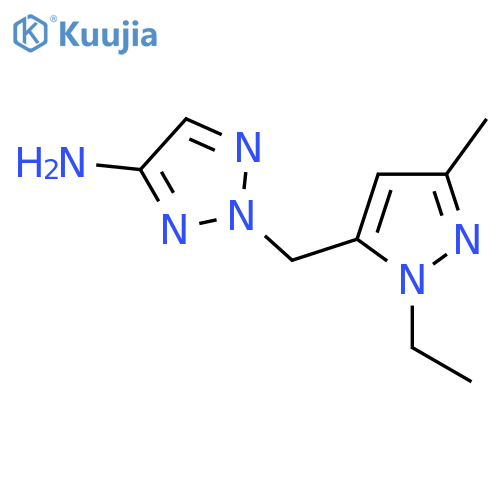 2-(1-ethyl-3-methyl-1H-pyrazol-5-yl)methyl-2H-1,2,3-triazol-4-amine structure