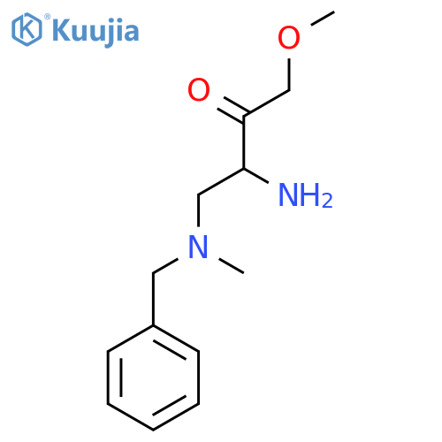 1-Amino-1-{[benzyl(methyl)amino]methyl}-3-methoxypropan-2-one structure