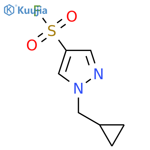 1-(cyclopropylmethyl)-1H-pyrazole-4-sulfonyl fluoride structure