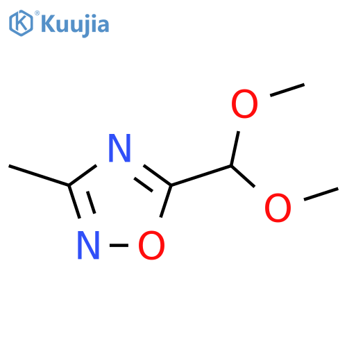 5-(dimethoxymethyl)-3-methyl-1,2,4-oxadiazole structure