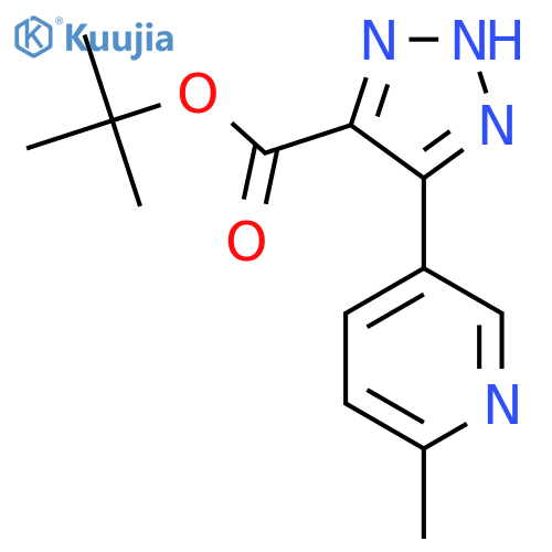 tert-butyl 5-(6-methylpyridin-3-yl)-1H-1,2,3-triazole-4-carboxylate structure