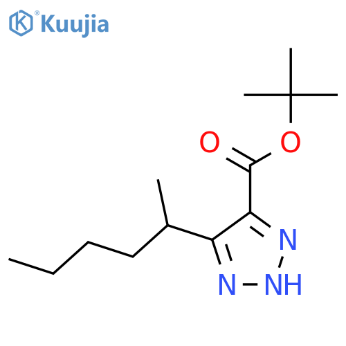 tert-butyl 5-(hexan-2-yl)-1H-1,2,3-triazole-4-carboxylate structure