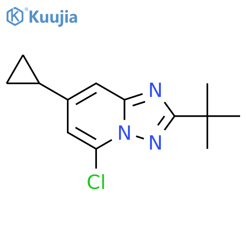 2-tert-butyl-5-chloro-7-cyclopropyl-1,2,4triazolo1,5-apyridine structure