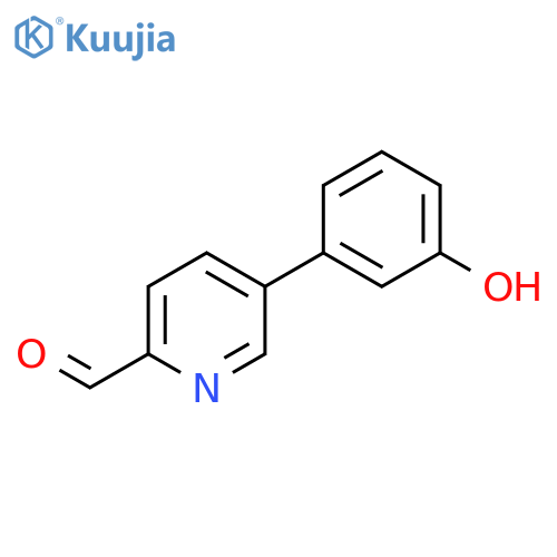 5-(3-Hydroxyphenyl)pyridine-2-carbaldehyde structure