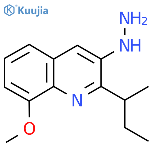 2-(Butan-2-yl)-3-hydrazinyl-8-methoxyquinoline structure