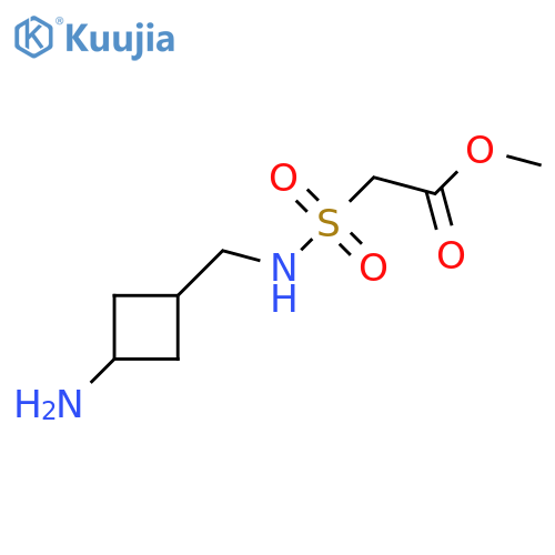 Methyl 2-{[(3-aminocyclobutyl)methyl]sulfamoyl}acetate structure