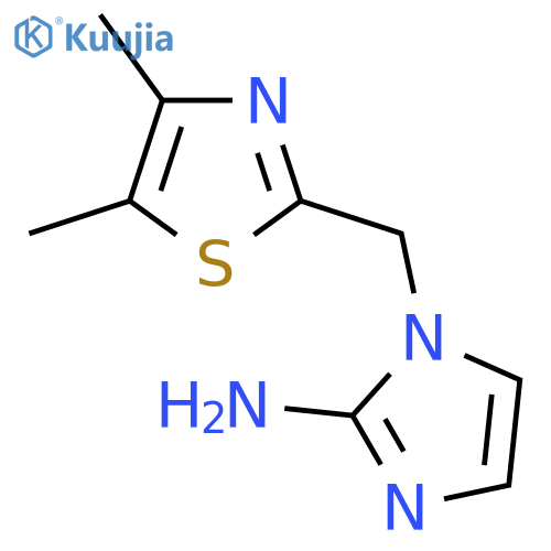 1-(dimethyl-1,3-thiazol-2-yl)methyl-1H-imidazol-2-amine structure