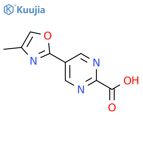 5-(4-Methyl-1,3-oxazol-2-yl)pyrimidine-2-carboxylic acid structure