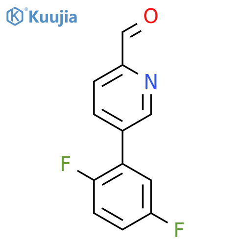 5-(2,5-Difluorophenyl)pyridine-2-carbaldehyde structure