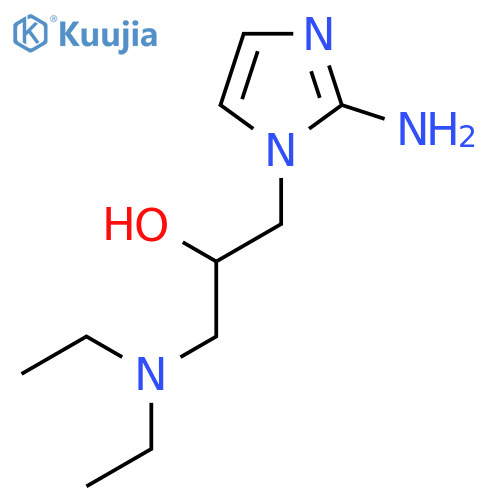 1-(2-amino-1H-imidazol-1-yl)-3-(diethylamino)propan-2-ol structure