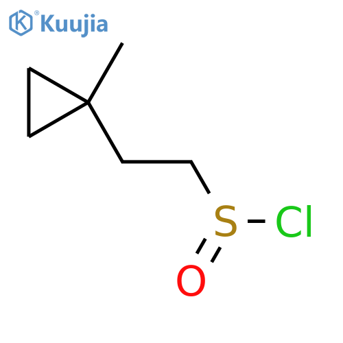 2-(1-Methylcyclopropyl)ethane-1-sulfinyl chloride structure